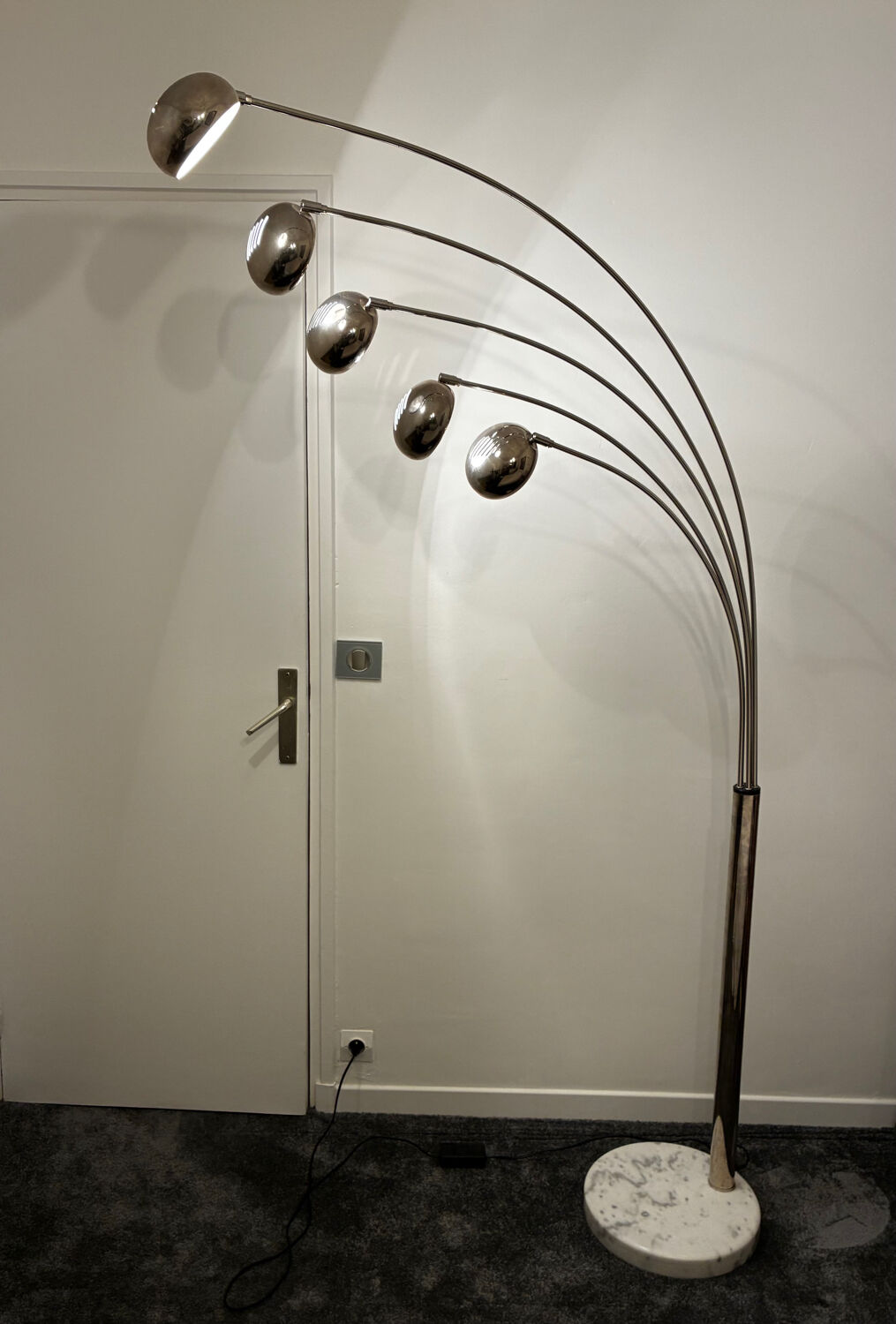 Lampadaire muguet Christian Koban pour DOM années 70