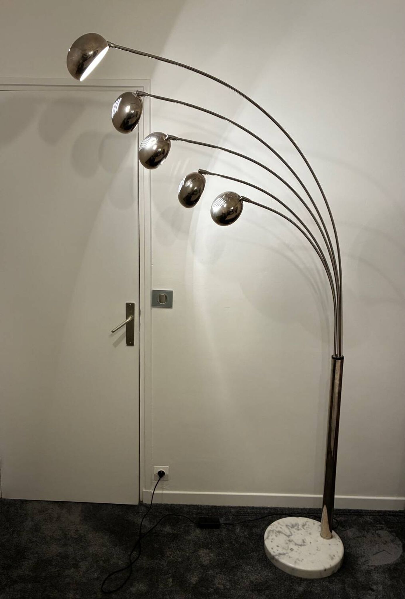 Lily of the valley floor lamp by Christian Koban for DOM, 1970s.