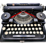 1926 new tape revised black tape underwood typewriter 3 bank