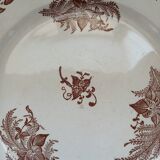 2 old Terre de fer flat plates
