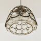 Mid Century Modern iron ring design pendant lamp by Glashütte Limburg