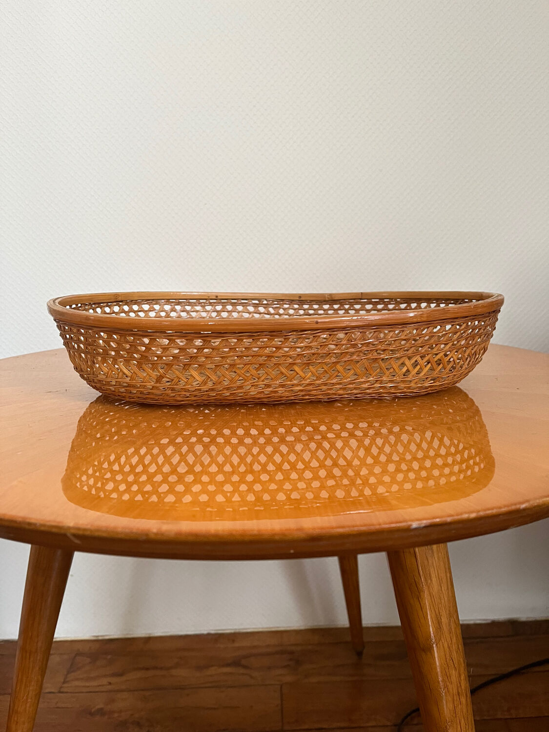 Vintage wicker basket