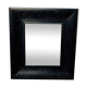 Vintage Wall Mirror Black Wooden Frame 33x36cm