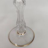 Pair of gilded Saint Louis crystal glasses, circa 1900.