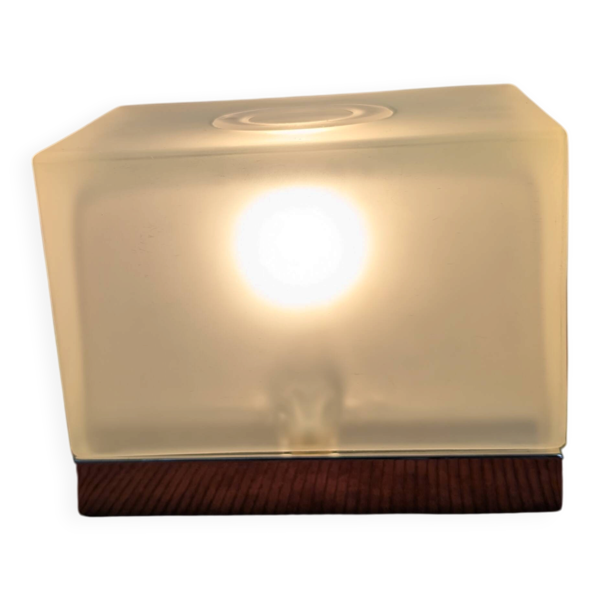 Veilleuse - Chrome et Bloc d'Opaline