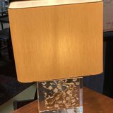 Jean Giraudon designer lamp with harp and violin decoration