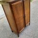 Vintage wooden shoe cabinet in Louis XV bibus style 1950.