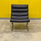 COR "Sinus" Cantilever Lounge Chair – Black Leather & Steel (1976)