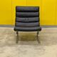 COR "Sinus" Chaise Longue Cantilever – Cuir Noir & Acier (1976)