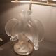 Crystal lamp Lalique with two doves model Ariane