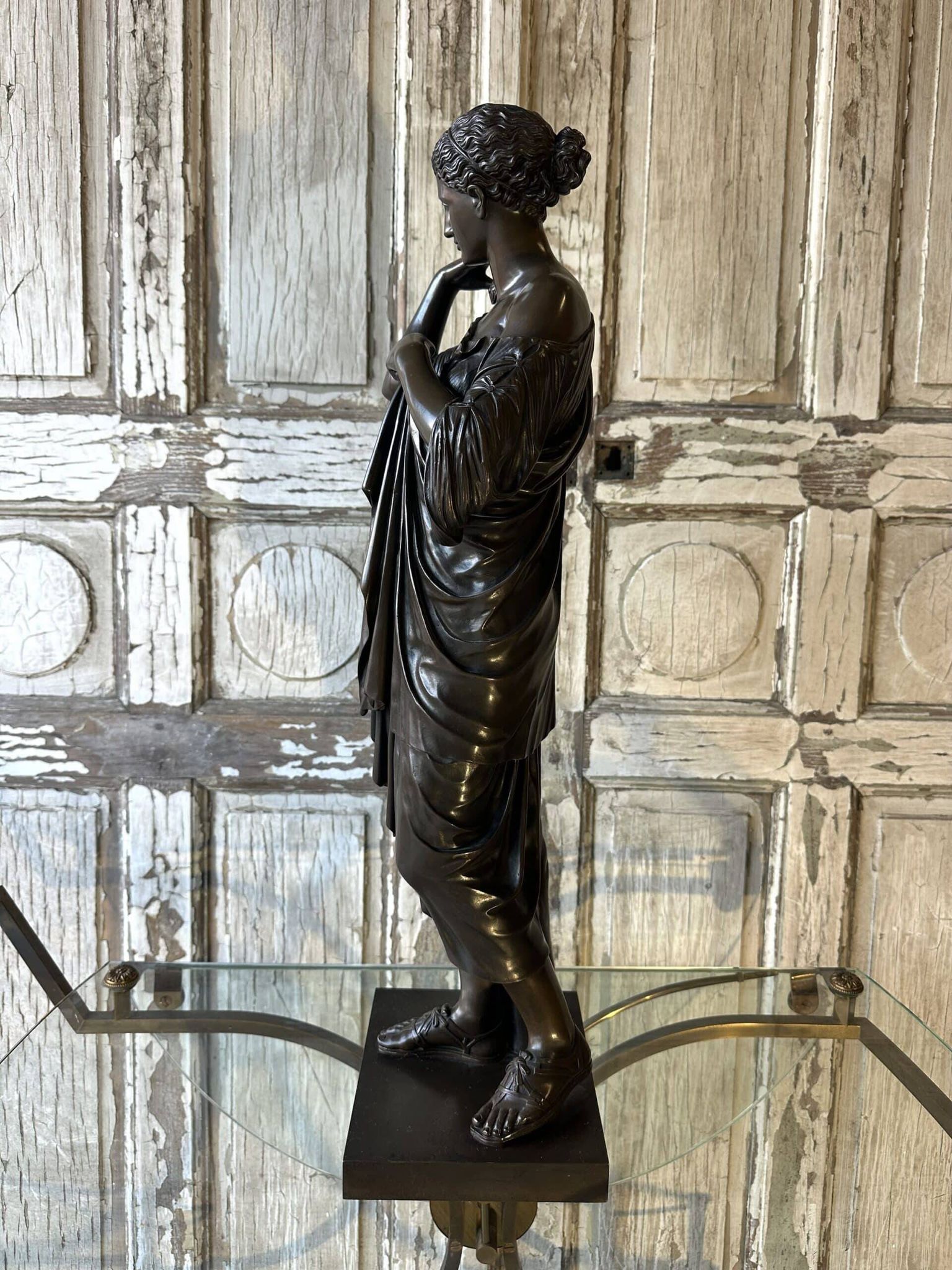 Bronze subject of Diana after Praxiteles circa 1900