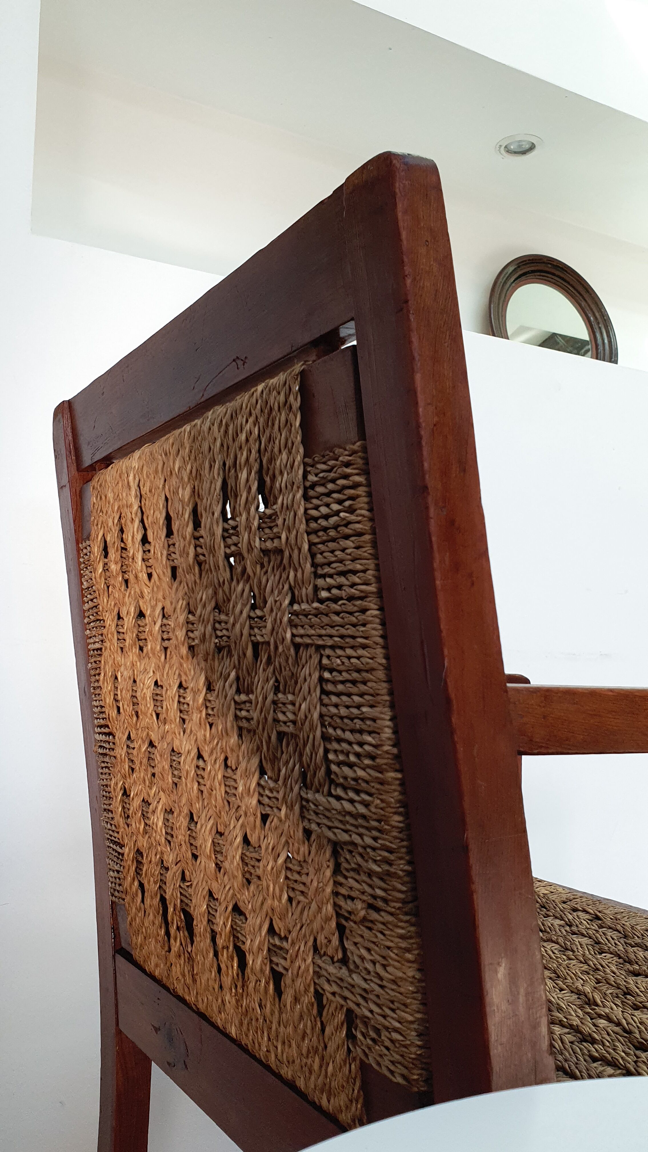 Pair of rope armchairs from the 50s