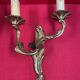 Pair of Louis XV style wall lights, Baroque, gilded bronze