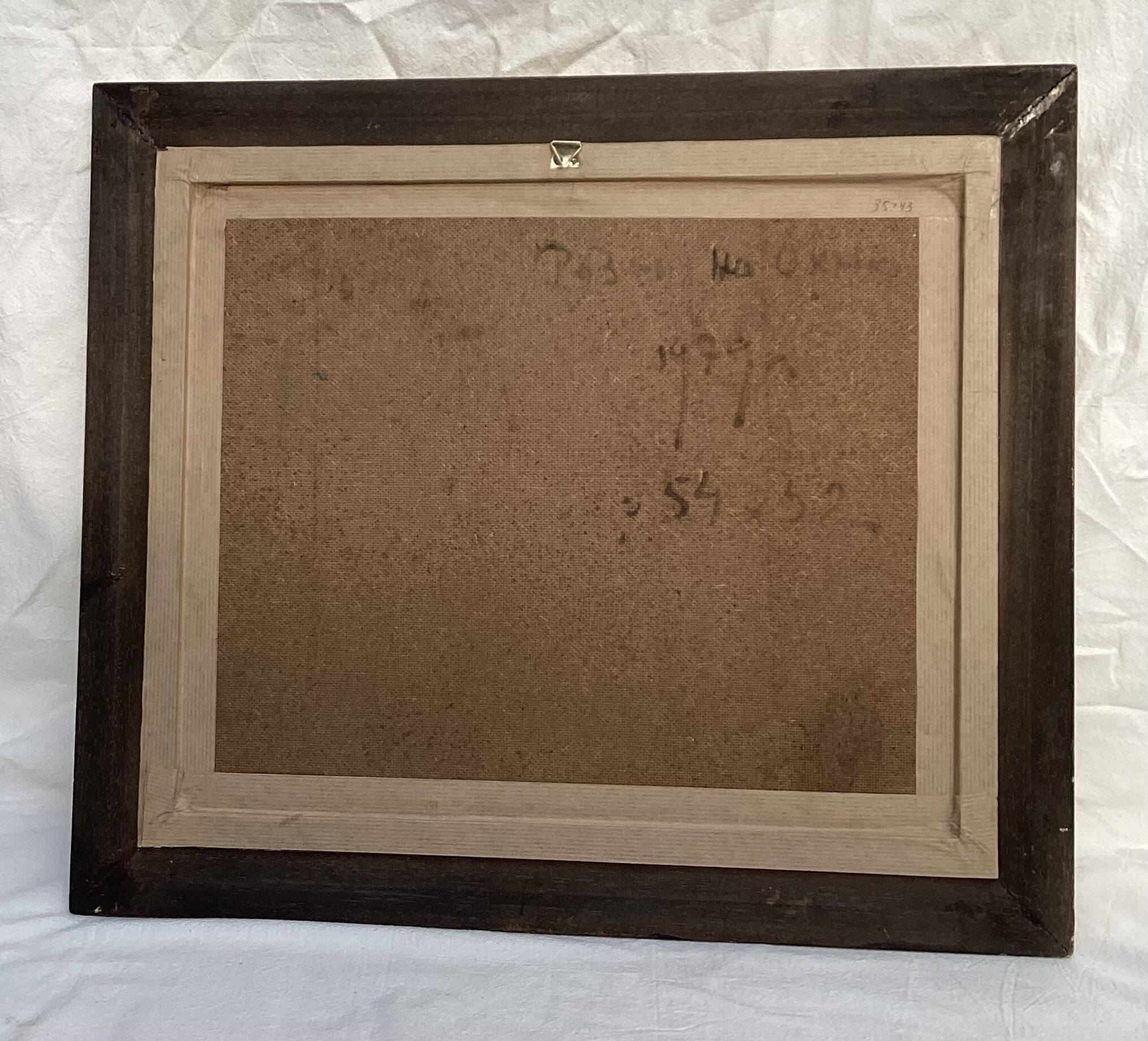 Oil painting on canvas signed dimensions: height -50cm-width -58cm-