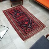 Tapis ancien noué main en laine