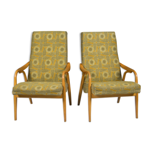 fauteuils du milieu du siècle, années 1960, série de deux