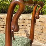 Empire Style Mahogany Swan Neck Bench