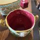 Pair of slipware plant pots in Art Nouveau style
