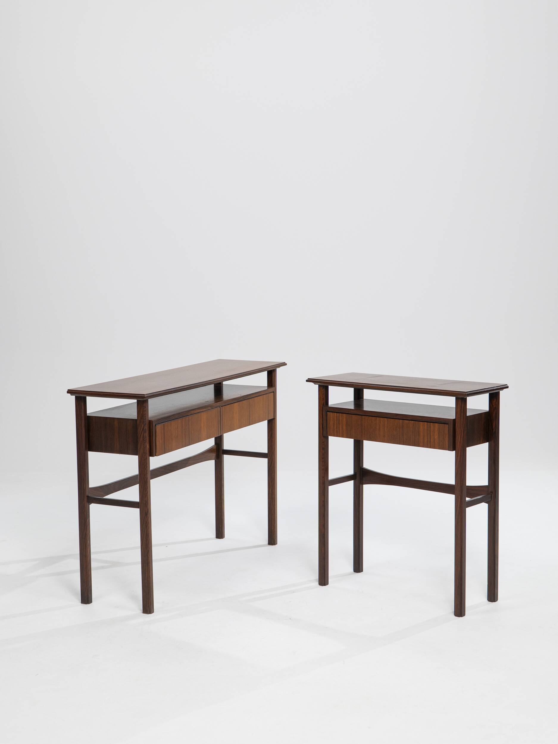 Palisander Scandinavian two-drawer Console, Denmark, 1960s
