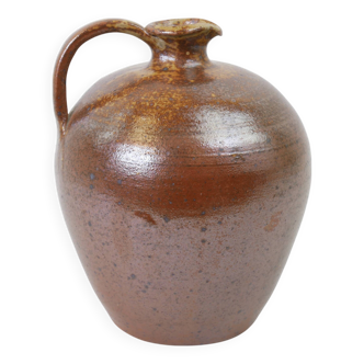Brown stoneware vase / pitcher