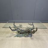 Vintage bonsai coffee table by Willy Daro, 1970s