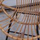 Paire de fauteuils corbeille en rotin