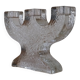 Pukeberg crystal glass candle holder "Tree" | Sweden | 1970s