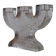 Pukeberg crystal glass candle holder "Tree" | Sweden | 1970s