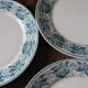 Set 6 plates flat Cherries blue Badonviller