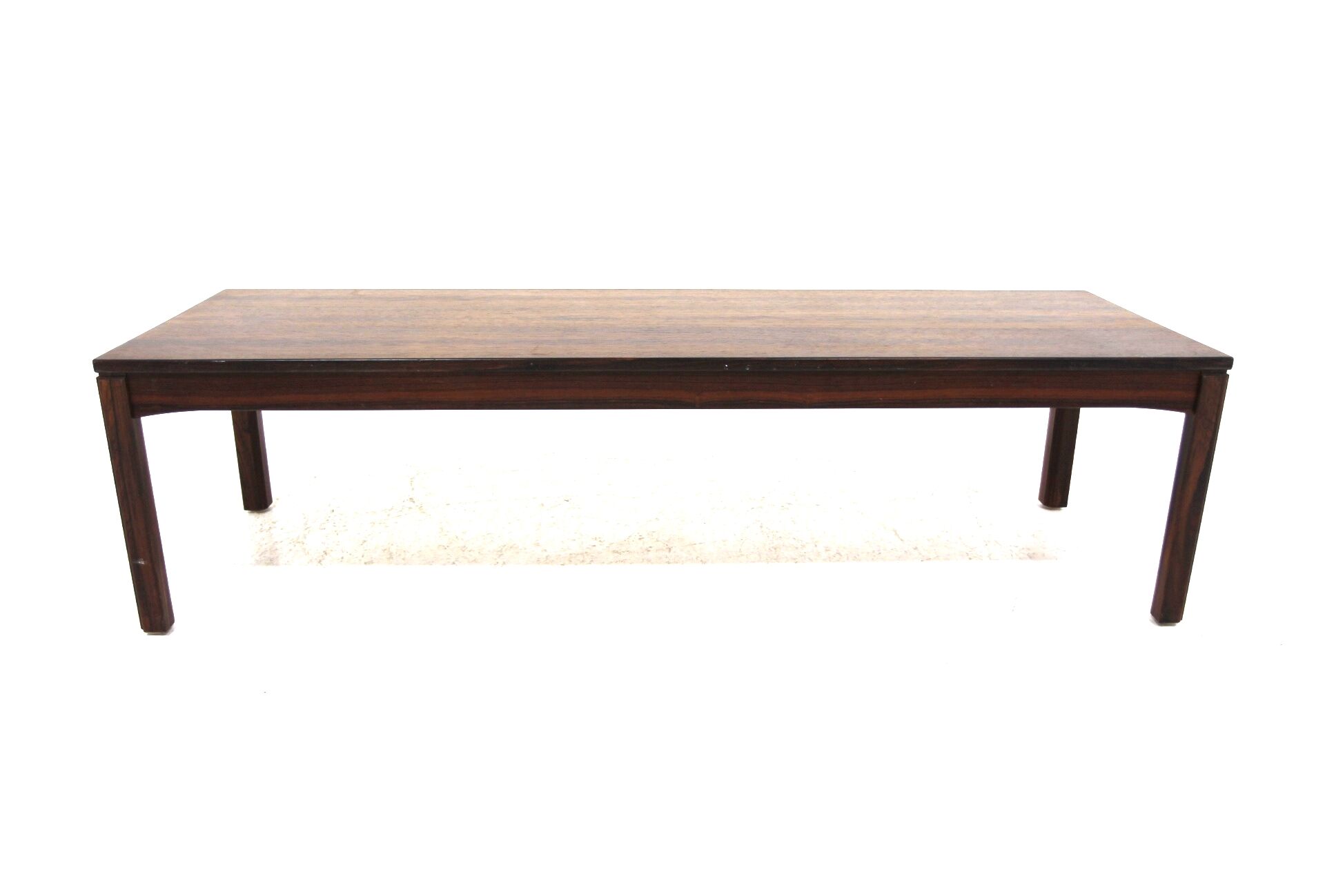 Minimalist rosewood bench, Sweden, 1960
