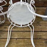 Wrought iron garden furniture