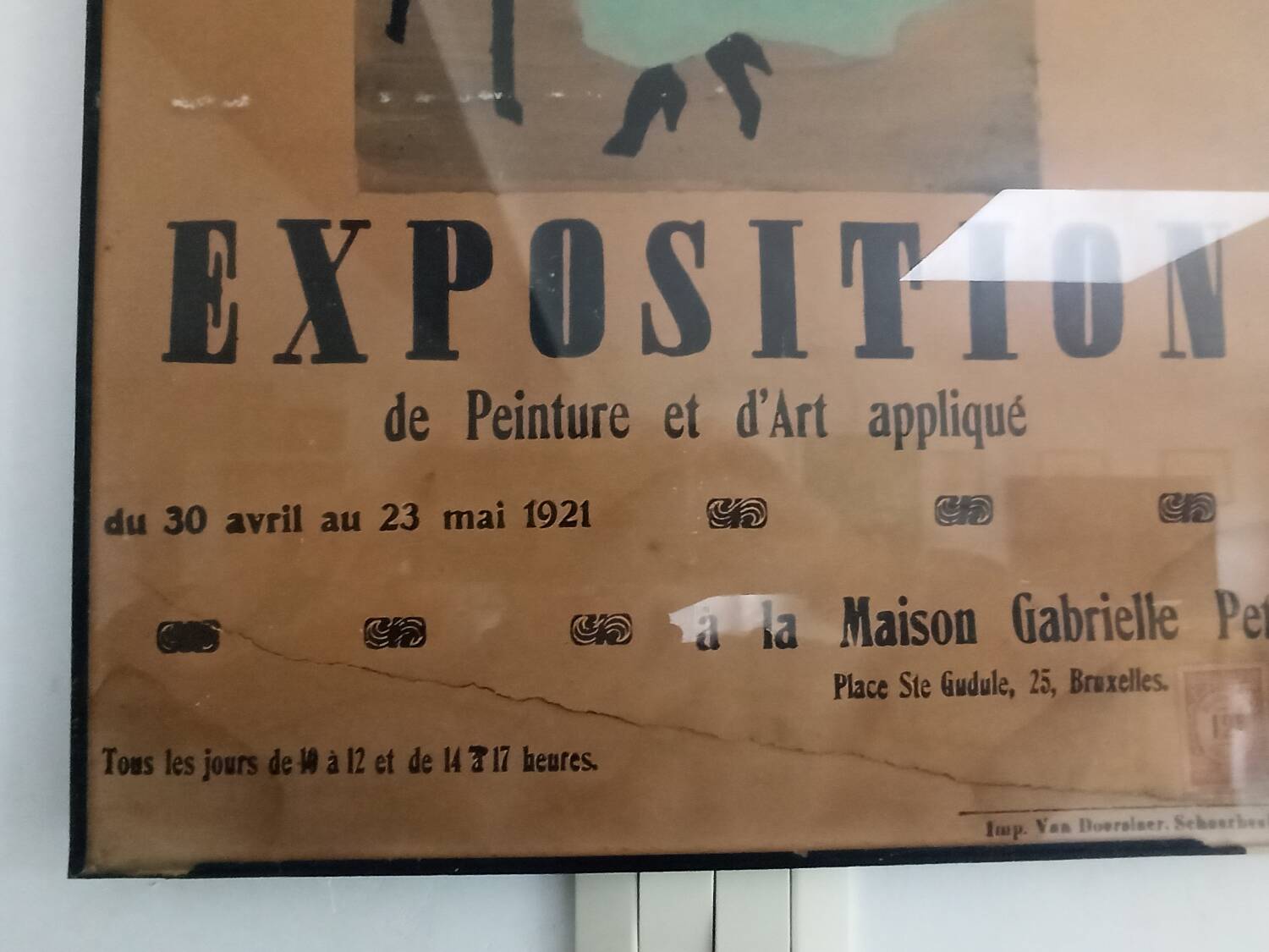 Poster for the 1921 Applied Art Exhibition. Illustrated by E. Jacqmain