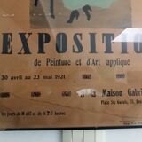 Poster for the 1921 Applied Art Exhibition. Illustrated by E. Jacqmain