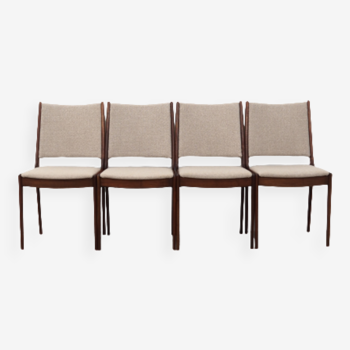 Set of four teak chairs, Danish design, 1970s, designer: Johannes Andersen