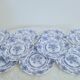 Lot de 9 assiettes à dessert vintage