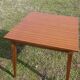 Pair of square wooden bistro tables 80 x 80 cm