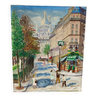 Parisian view signed