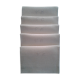 5 Towels Damask fabrics linen/Silk .embroidered monogram