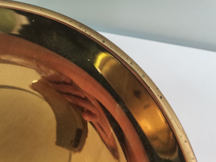 Italian brass wall lamp, diam. 39 cm