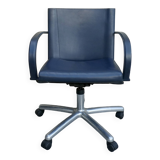 Office chair by Carlo Bartoli for Matteo Grassi in leather.