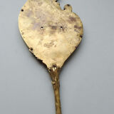 Mirror opposite hand bronze XVIII 13x32cm