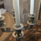 Lampe bouillotte en bronze de style empire, début XXe