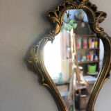 Golden rococo mirror