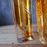 Amber glass soliflore vases 1970