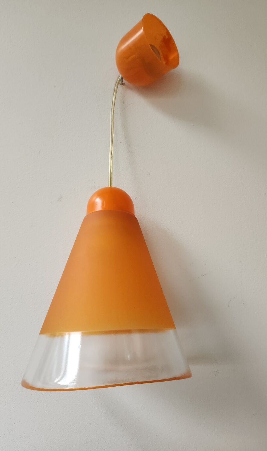 Orange glass pendant