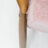 Original vintage armchair "CoCo", 1960s, fully restored, pink