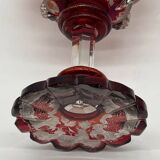 Grande coupe en cristal - Motifs d'animaux, époque 19ᵉ siècle
