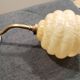 Clichy yellow glass swan neck wall light