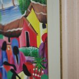 Framed painting of the Caribbean, early twenty-first century
