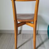 Bistro chair engraved in beech